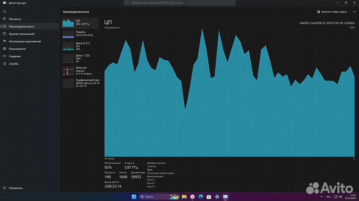 Процессор intel core i5 3470 LGA1155