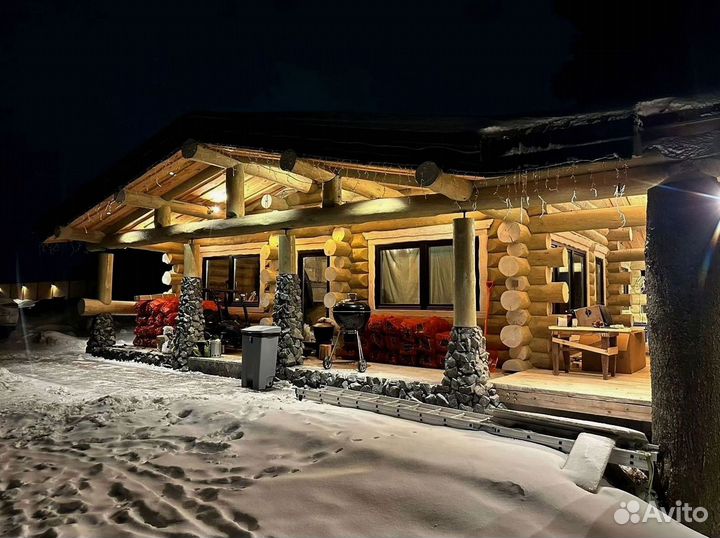 Сруб для бани из бревна