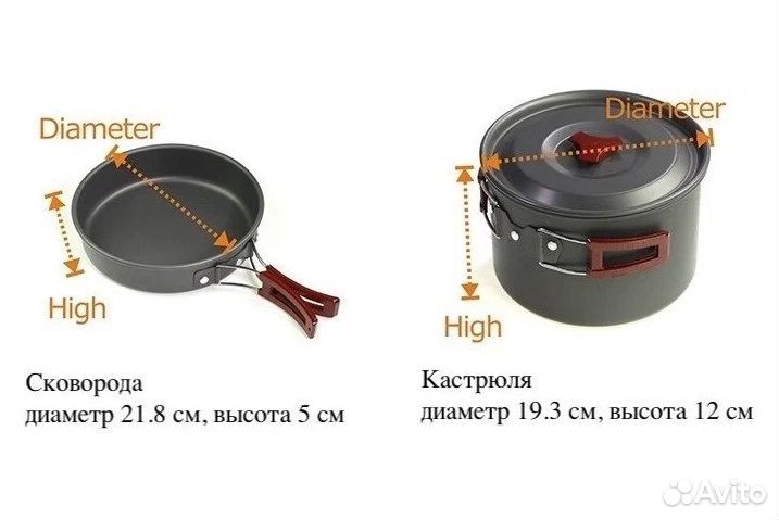 Туристическая посуда для кемпинга AL-602