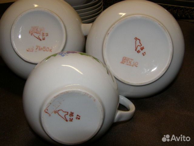 Чайный сервиз на 12 персон. Дулево. ссср. Новый