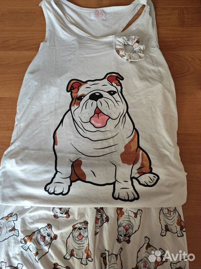 Пижама французский бульдог размер 38-40
