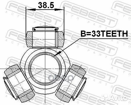 Трипоид ford mondeo GE 2000-2007 2116-GE33 2116