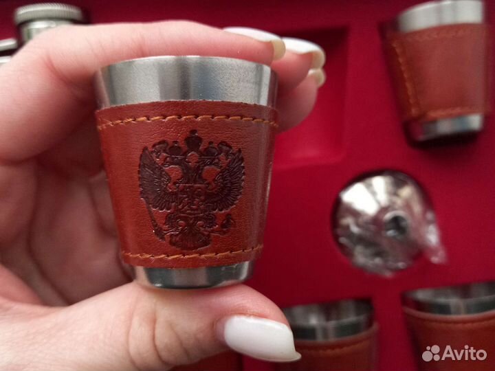 Фляга стопки воронка набор подарочный новый