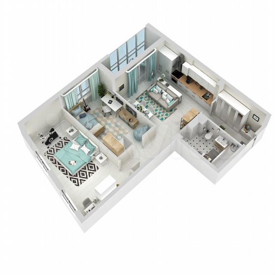 2-к. квартира, 64 м², 7/11 эт.