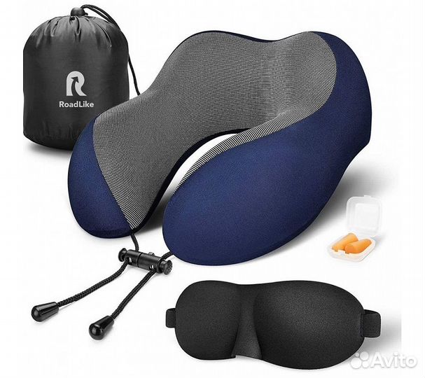 Подушка для путешествий RoadLike Travel Kit с эффе