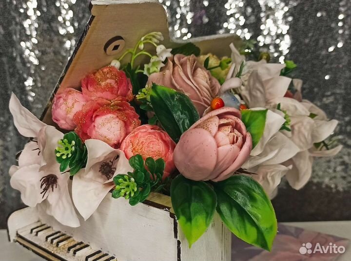 Букет из мыла ручной работы