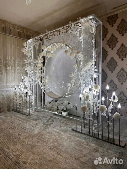 Фотозоны, арка, столы и стулья