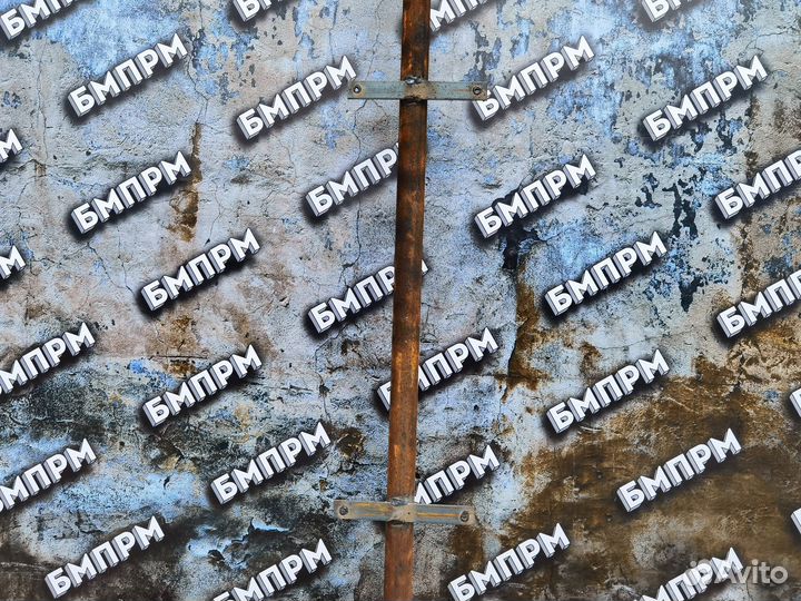 Заборная труба 60мм, 2,1м с полосой