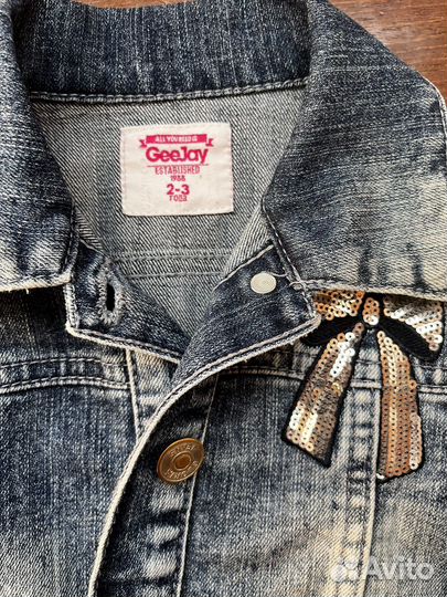 Джинсовая куртка для девочки