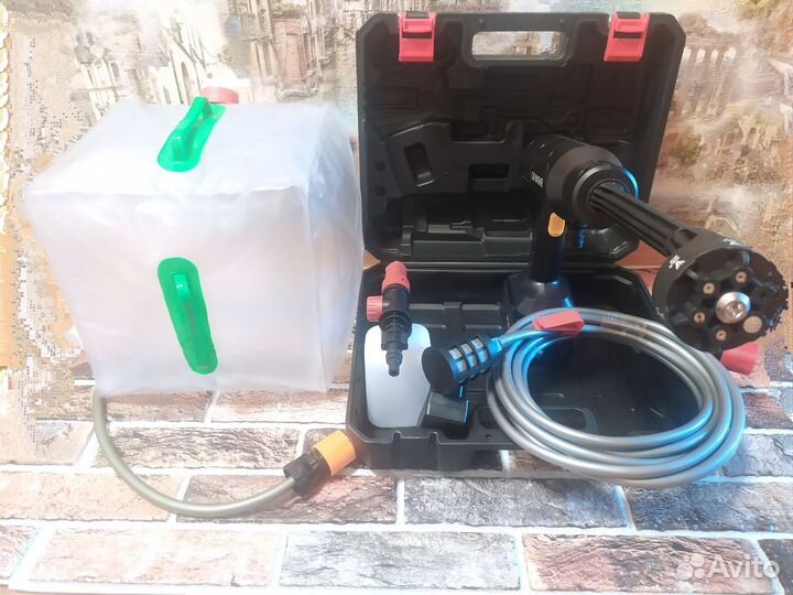 Мойка высокого давления на аккумуляторе 21В Мощная
