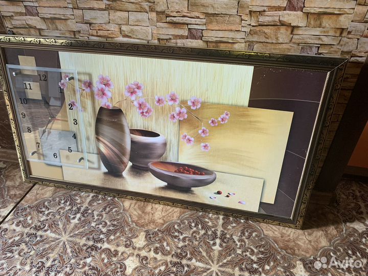 Картина с часами