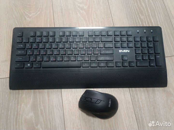 Беспроводная клавиатура и мышь sven