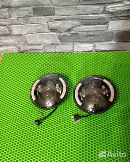 Светодиодные фары на УАЗ камаз нива