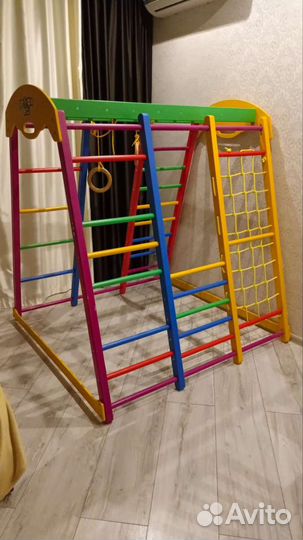 Детский спортивный комплекс деревянный