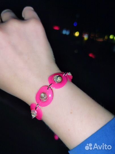 Браслет из эпоксидной смолы Barbie