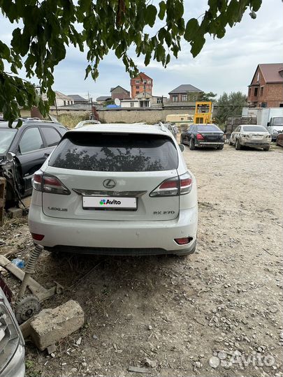 Lexus RX 2.7 AT, 2012, битый, 999 999 км