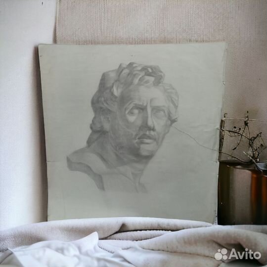 Картина карандашом на бумаге портрет