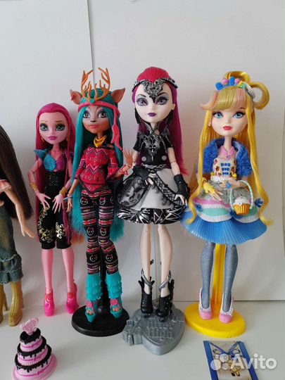 Куклы Monster high, Ever after high, Bratz