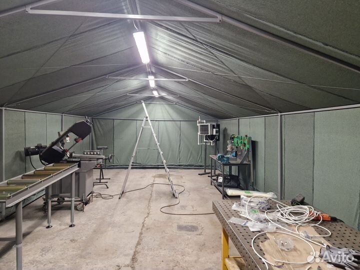 Брезентовый цех-гараж