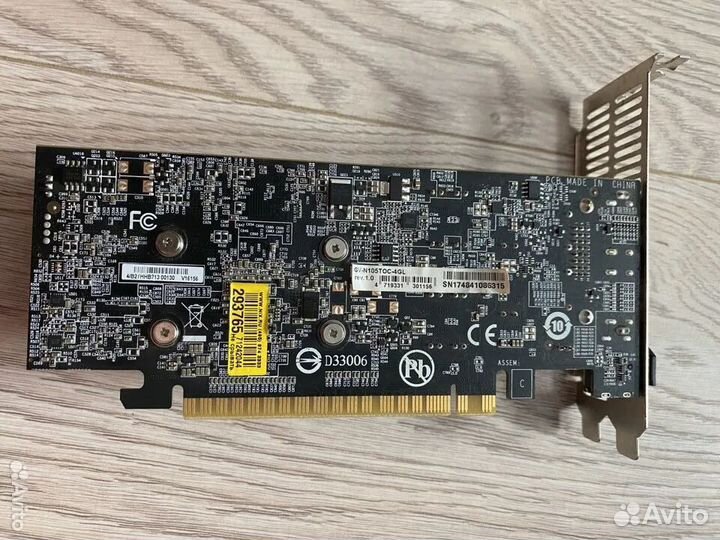 Видеокарта Gigabyte GTX 1050 ti 4gb