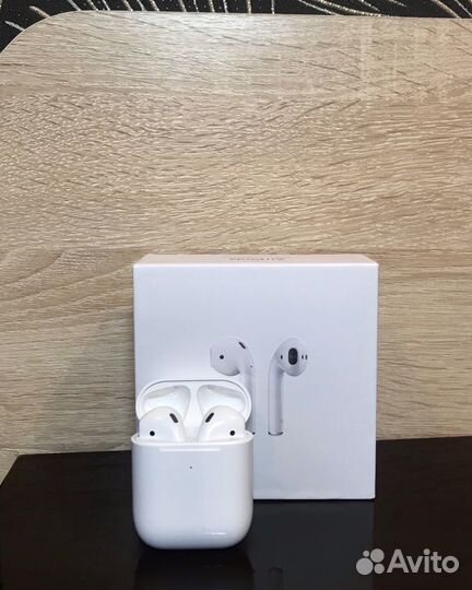Беспроводные наушники apple airpods 2 luxe