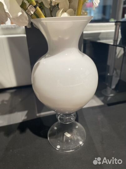 Ваза белая большая полусфера, Vgnewtrend. Италия