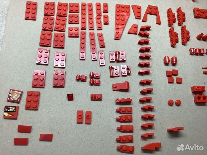 Детали Лего поштучно. Красные. Сборка