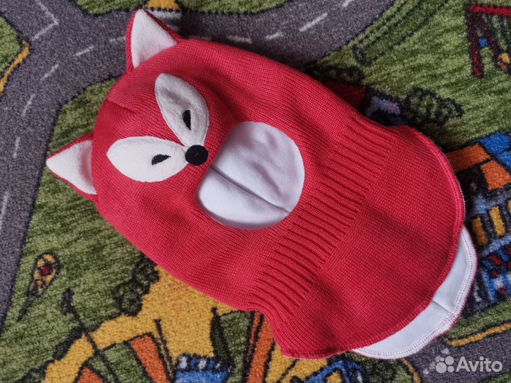 Шапка шлем новая зимняя Лисичка