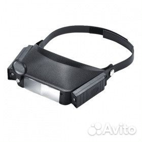 Лупа налобная бинокулярная c подсветкой Magnifier