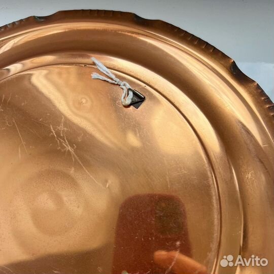 Настенное панно - тарелка, медь