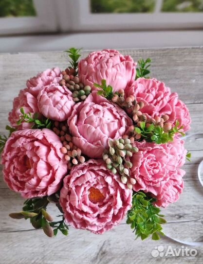 Букет из мыла ручной работы