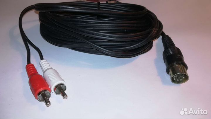 Кабель 2rca - 5din длиной 5метров