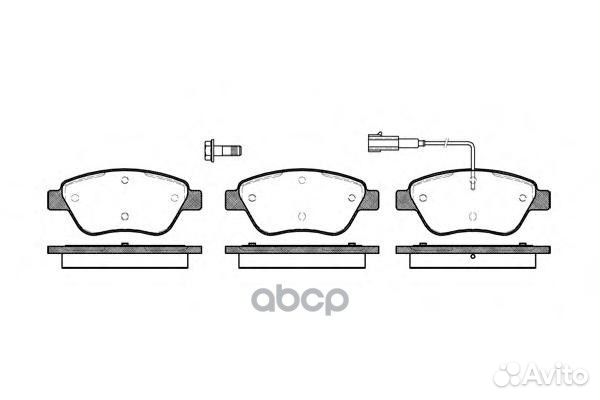 858 01 FDB1466222365 колодки дисковые п Fiat