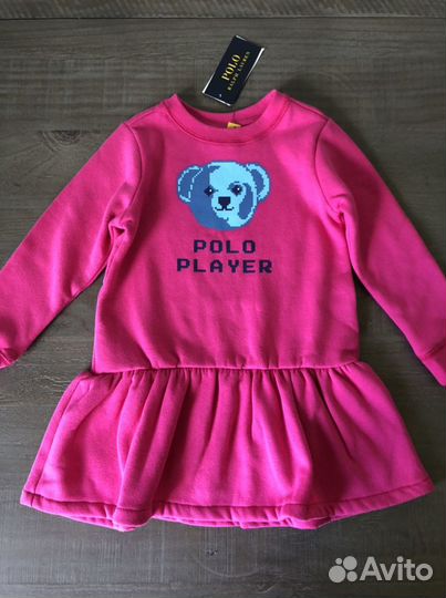 Polo Ralph Lauren Bear новое платье на девочку