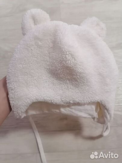 Шапка плюшевая с ушками