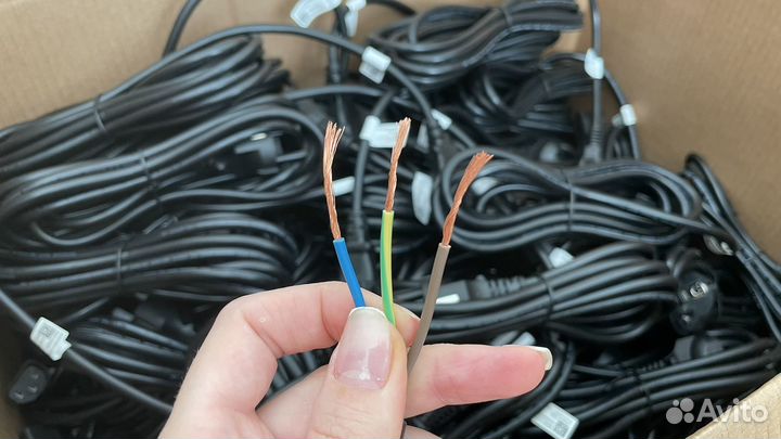 От 10шт 3*1мм кабель с13 3метра