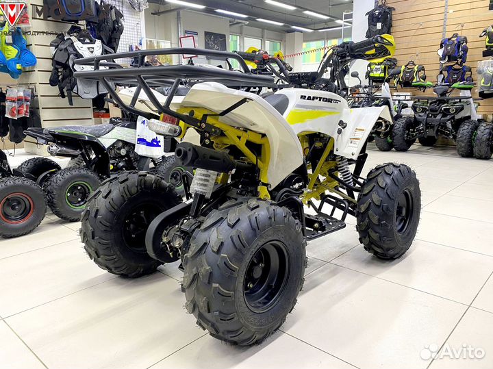 Квадроцикл Raptor Super LUX 125 Желтый