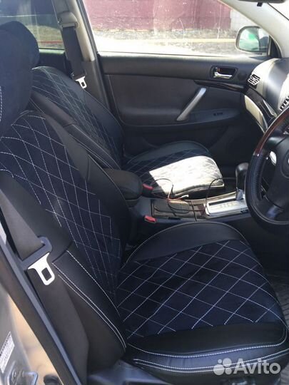 Авточехлы из экокожи с алькантарой