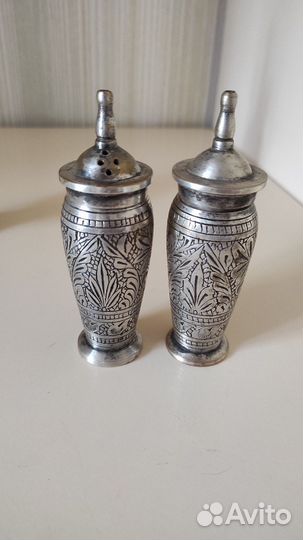 Латунь.Игольница, набор для специй. Винтаж