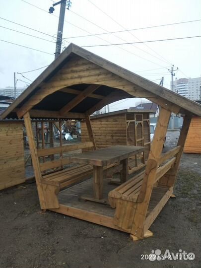 Беседка из бруса