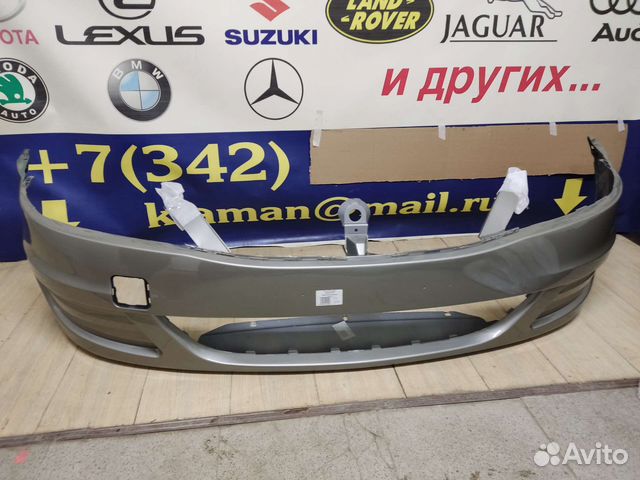 Бампер передний Logan 1 рест без птф в цвет +дост