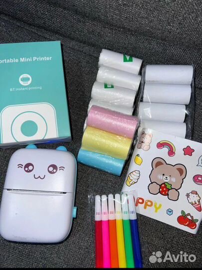 Беспроводной мини принтер детский