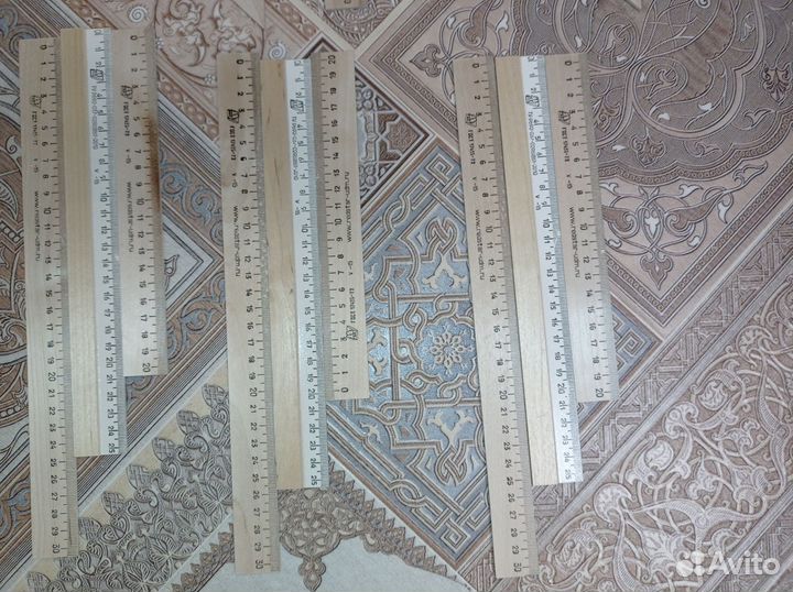 Линейки, треугольник деревянные новые