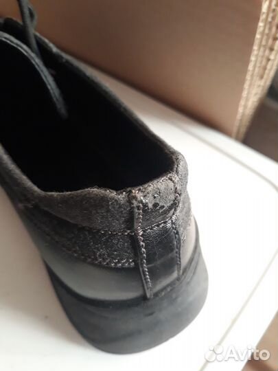 Полуботинки женские 38 размер, кожа, замша
