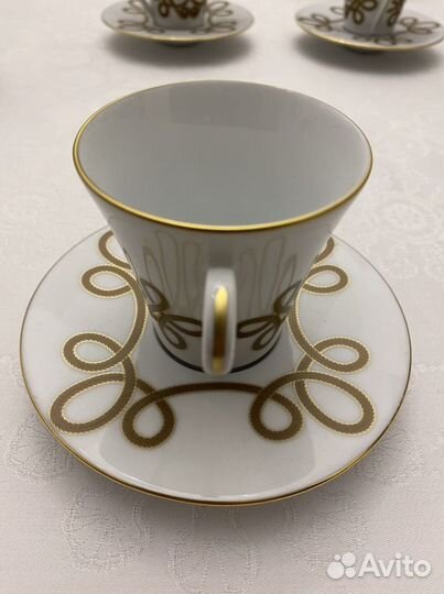 Набор кофейный на 6 персон Haviland Франция Лимож