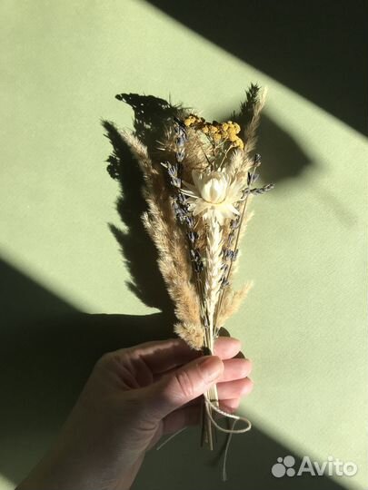 Мини букеты из сухоцветов