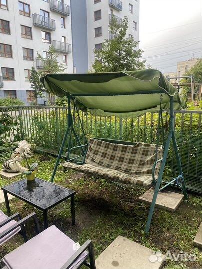 Садовые качели бу