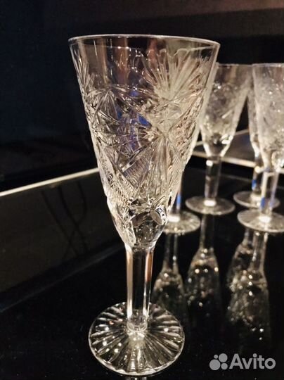 Хрустальные фужеры СССР