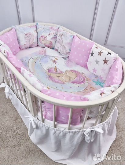 Комплект бортиков с одеялом для новорожденного