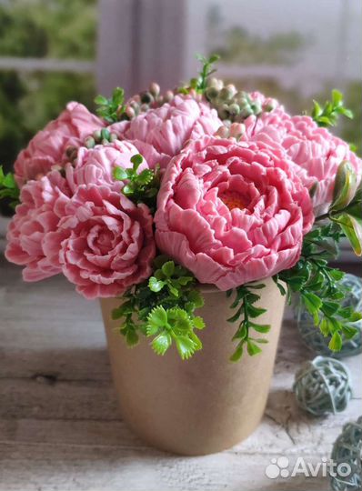 Букет из мыла ручной работы